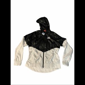 Nike Black and White Windbreaker